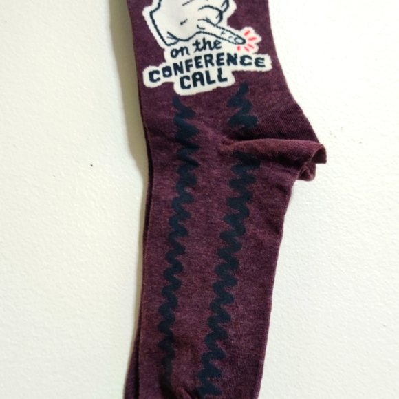 Blue Q Coolest Guy in the Conference Call Crew Socks, NWT - Picture 6 of 9